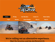 Tablet Screenshot of lasvegasrazoradventures.com